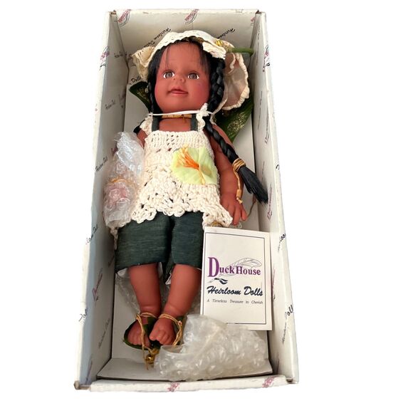 Geranium 11” Doll Figurine Duck House Heirloom Doll Vinyl Fantasy Fairy - Picture 2 of 8